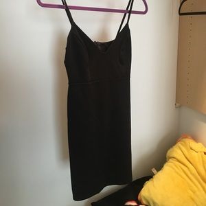 Black mini dress